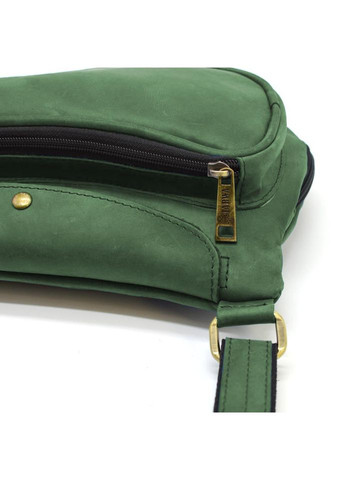 Зеленая сумка кожаная рюкзакслинг на одно плечо RE-3026-3md TARWA (298920894)