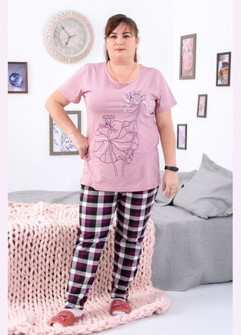 Розовая всесезон комплект женский (футболка+брюки) кофта + брюки Носи своє