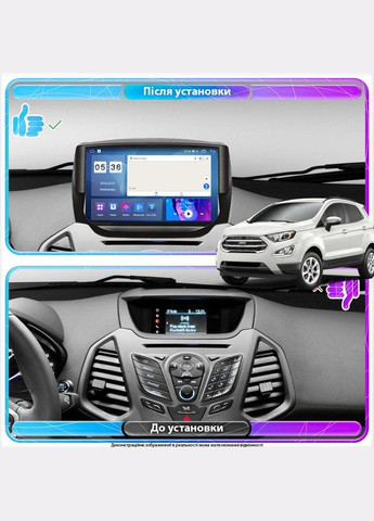 Штатная магнитола для Ford EcoSport I 2014-2018 экран 9" 4/64Gb CarPlay 4G Wi-Fi GPS Prime 7шт Lesko (336198699)