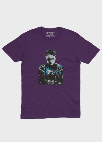 Фіолетова демісезонна футболка для хлопчика з принтом супергероя - капітан америка (ts001-1-dby-006-022-010-b) Modno