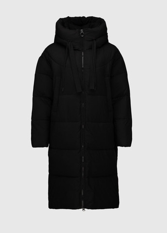 Черная зимняя куртка однотонная женская 3262 черный (2000990654199w) shop (2000990654199) Towmy