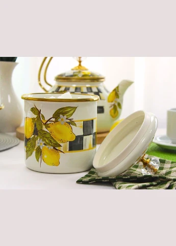Банка для сипучих продуктів "SICILY" з кришкою, 1,25 л, 12х12 см 763032 Elmani (305767333)