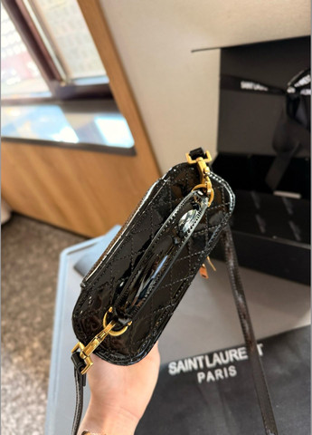 Жіноча сумка YSL 6045 крос-боді чорна No Brand (314540102)