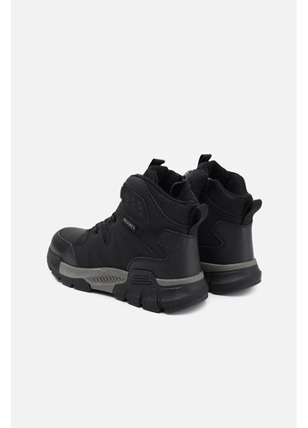 Черные зимние ботинки для мальчика цвет черный цб-00282640 Kimboo