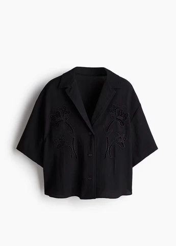 Чёрная блузка H&M