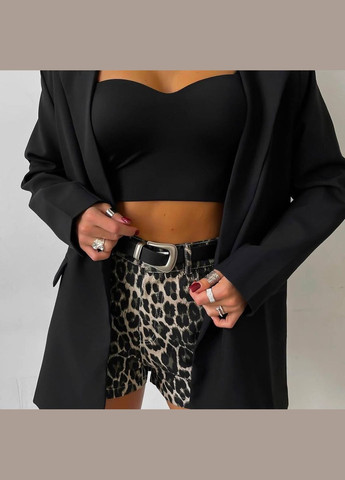 Черный женский женский жакет с подкладкой Avanti однотонный - всесезон