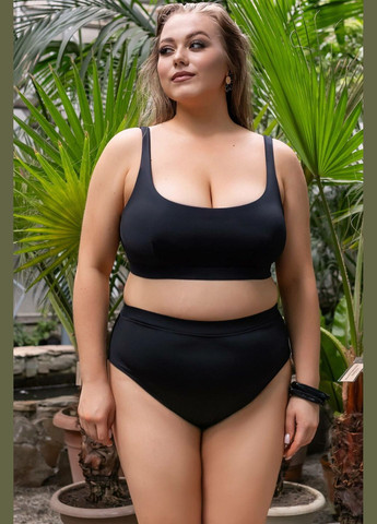 Черный демисезонный раздельный купальник раздельный TOTALFIT