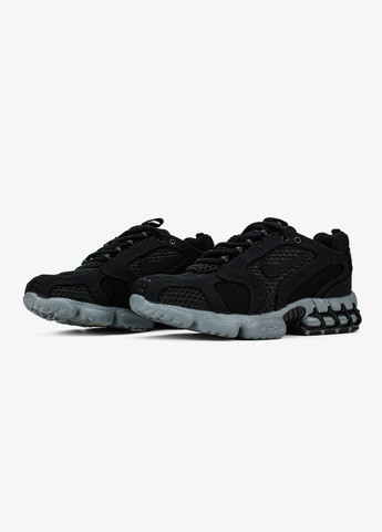 Кросівки жіночі і чоловічі Nike Air Zoom x Stussy Spiridon Cage 2 black gray | Найк Аір Зум чорні сірі No Brand чорні всесезони (313102872)