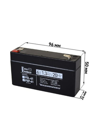 Аккумулятор AGM FEP-61 6V 1.3Ah Full Energy (361345919)