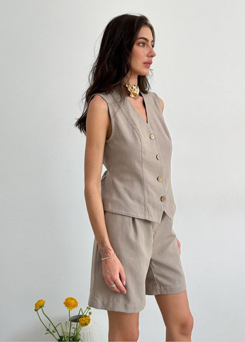 Жіночі літні шорти з льону та бавовни ARTKNIT (ak34980p) Art Knit (334893286)