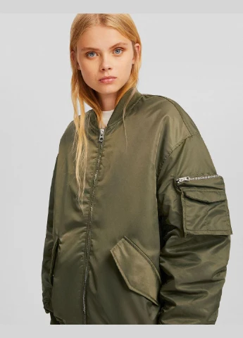 Бомбер демісезон,зелений, Bershka (289976834)