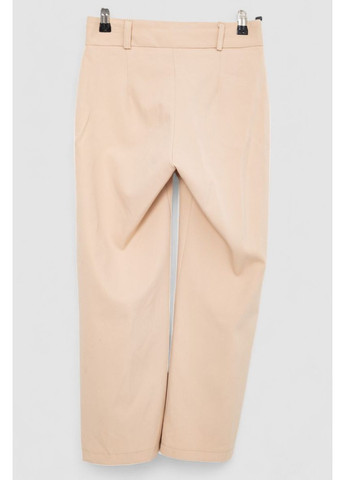 Бежевые демисезонные брюки для девочек свободного кроя, 247r3821 Ager