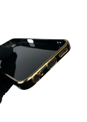 Чехол для Spark Go 2025 KL4 с кольцом MagSafe с золотой окантовкой на техно спарк го 2025 черный gs1 Tecno (366235220)