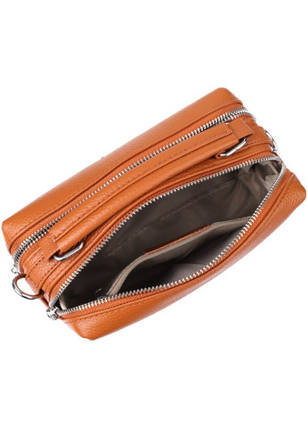 Сумка кросс-боди через плечо женская из натуральной кожи средняя Рыжий 38261 Vintage (355245180)