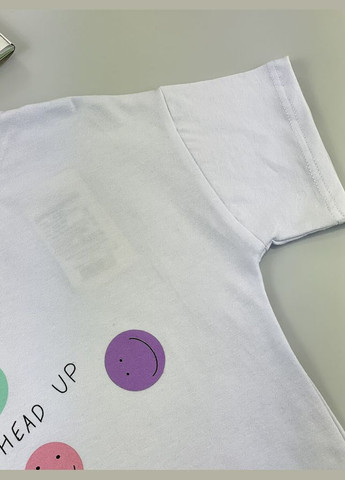 Біла літня футболка дитяча фламінго summer чорна Фламинго