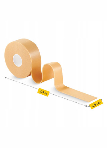 Защитная лента от натирания Protect Foam 2.5 см x 4.5 м для пальцев и пятки Beige () 4FIZJO P-5905973401548 (341529045)