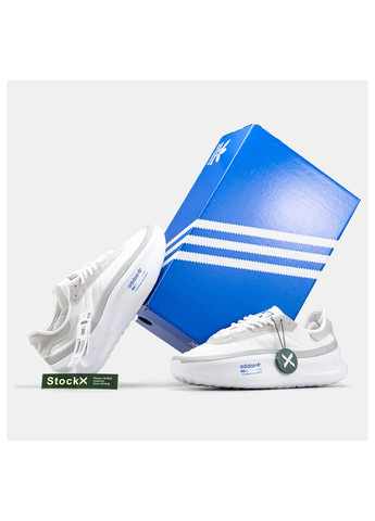 Белые демисезонные кроссовки мужские adidas AdiFOM TRXN