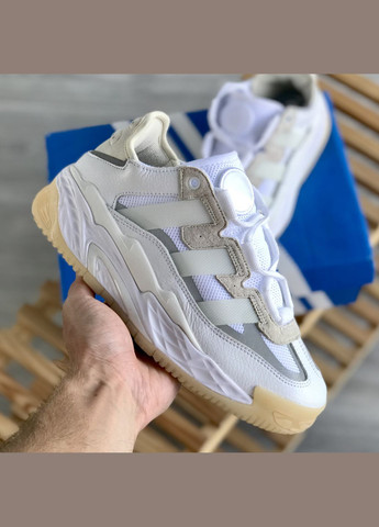 Кросівки жіночі і чоловічі Adidas Niteball white | Адідас Найтбол білі No Brand білі демісезони (307397804)