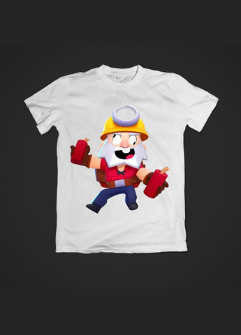 Белая демисезонная футболка youstyle dynamike 0657 Gildan