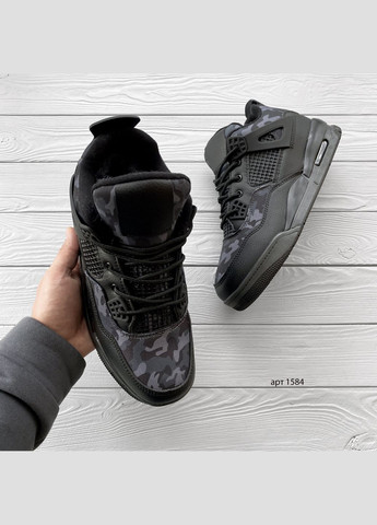 Черные зимние зимние кроссовки military black No Brand Jordan