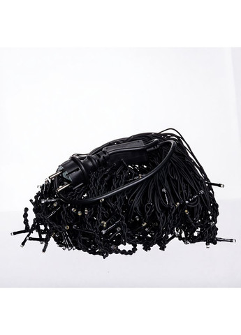 Вулична гірлянда Бахрома 25 м 405 LED чорний провід жовтий для новорічного оформлення освітлення для вулиці Garlando (370432311)