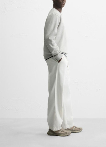 Сірий світшот Zara однотонний (355341999)