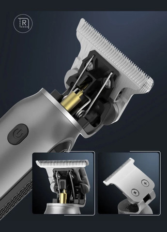 Триммер для стрижения волос окантовки бороды аккумулятор 1500 мА·ч USB KM1757 cp Kemei (302239724)