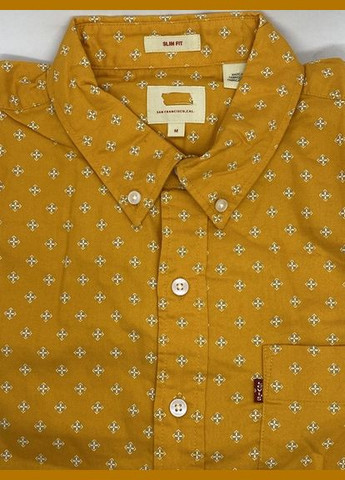 Горчичная кэжуал рубашка с геометрическим узором Levi's