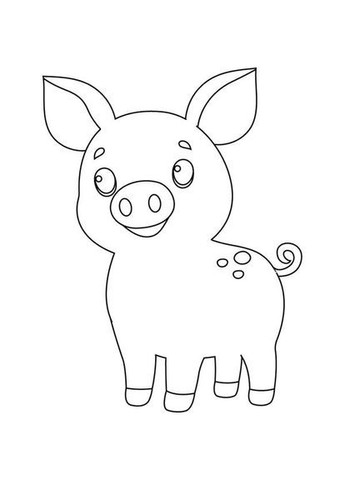 Детская раскраска Поросенок 25х30 см () Artcraft 15110-AC (366529292)