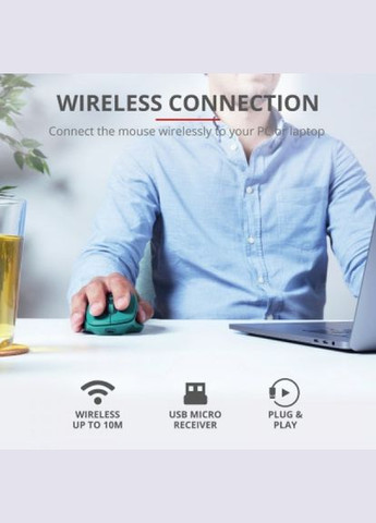 Мишка (24034) Trust ozaa rechargeable wireless blue (268140398)