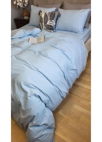 Постельное белье Небесно (W1281) вареный хлопок Евро размер, наволочки 50/70 No Brand (363195173)