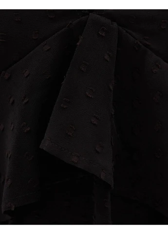 Чёрная блуза демисезон, черный, Bershka