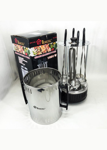 Шашлычница электрическая MS-7781 на 6 шампуров 1000Вт вертикальная с нержавеющей стали Domotec (364666103)