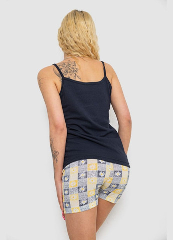 Темно-синя жіноча піжама з принтом Fashion 238R3052