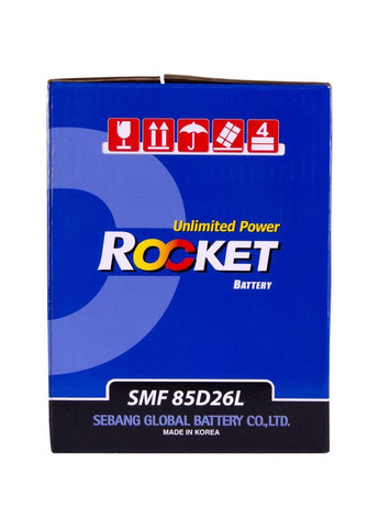 Автомобильный аккумулятор Japan 6СТ-80Ah АзЕ 670A (CCA) SMF 85D26L Rocket (349807263)