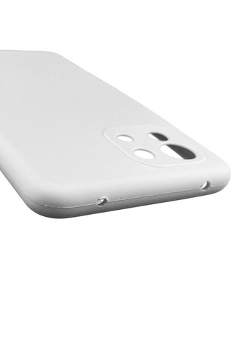 Чехол для Mi 11 Lite 5G NE силиконовый с микрофиброй нескользящий на сяоми ми 11 лайт 5г не белый Xiaomi (366390571)