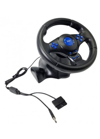 Ігрове кермо з педалями 3 в 1 Vibration Steering Wheel для PS2/PS3/ПК (1756374628) No Brand (351363080)