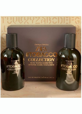 Подарочный набор туалетной воды для мужчин Tobacco Collection Rich Warm Addictive и Intense Dark Exclusive (2х100 мл) Zara (278773876)