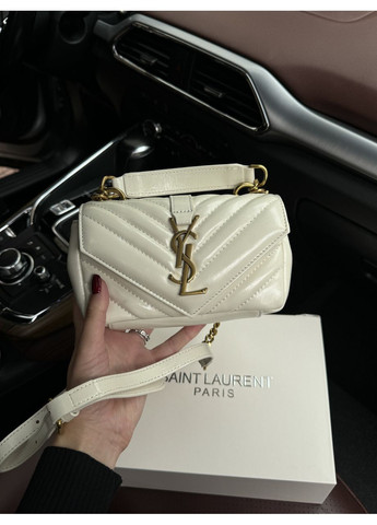 Сумка жіноча College Mini Quilted Crossbody Bag Cream No Brand (355342504)