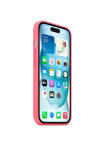Чехол Silicone Case with MagSafe для iPhone 15 Pink (MWN93ZM/A) Apple (316696576)