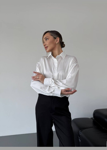 Белая повседневный рубашка в клетку No Brand