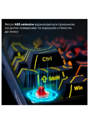 Клавіатура (NK68-R-S-B) Ajazz NK68 Red Switch USB UA Black (377856549)