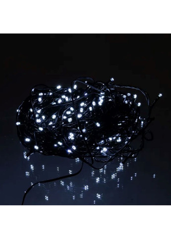 Новорічна гірлянда вулична 30 м 300 LED із сонячною батареєю чорний провід для декору освітлення світлодіодна гірлянда Garlando (370432174)