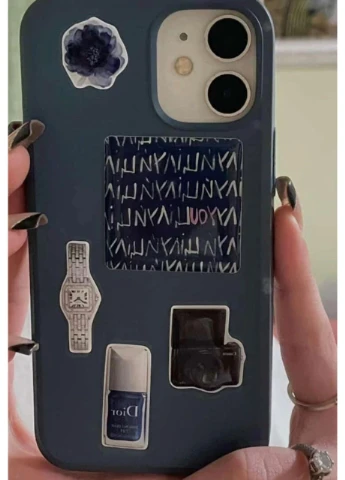 3D Объемные наклейки FASHION BLUE Набор 9шт Stiker Pack наклейки стикеры на телефон ноутбук смартфон iPhone Samsung Xiaomi Pixel Smart (369388076)