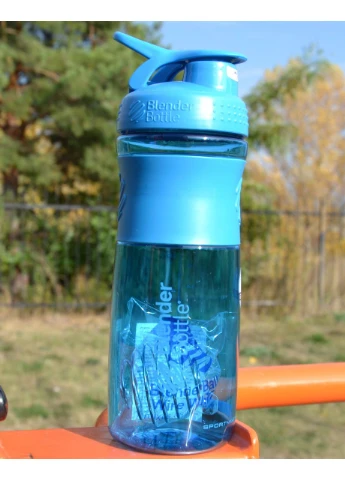 Шейкер спортивний (пляшка) BlenderBottle SportMixer Flip 28oz/820ml Cyan Blender Bottle (362915383)