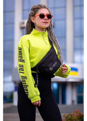 Жіноча Сумка Бананка Барсетка Через Плече з Принтом AMG Black Without (360641822)