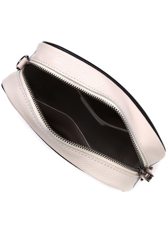 Сумка женская через плечо на одно отделение кожаная 22383 Белая Vintage (302008730)