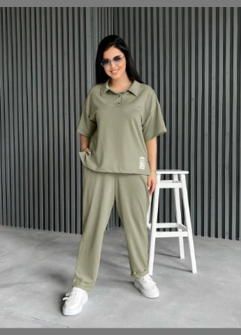 Комфортный прогулочный костюм из двунити InFashion Спортивний костюм (301765826)