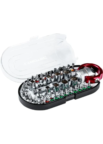 Викрутка з набором біт 40 pieces Bit and Socket Wrench Set (6200001005) Trotec (392409178)