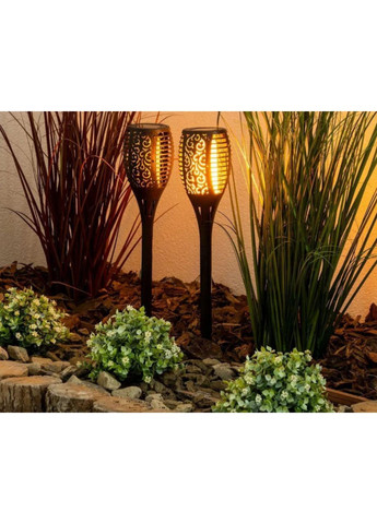 Декоративна лампа факел на сонячній батареї 52см No Brand (306647760)